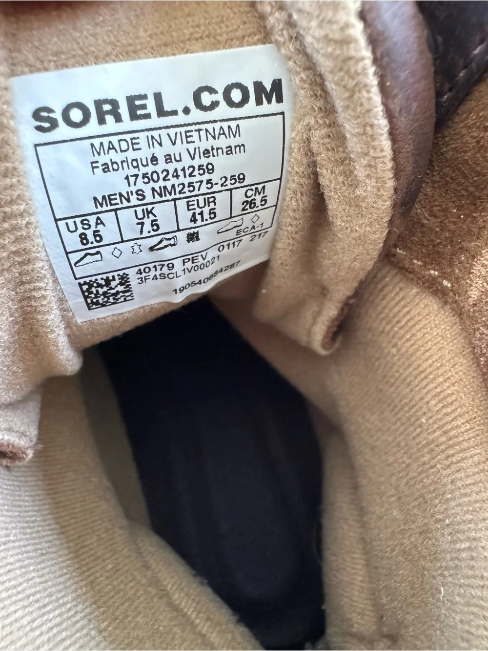 N/A sorel men’s